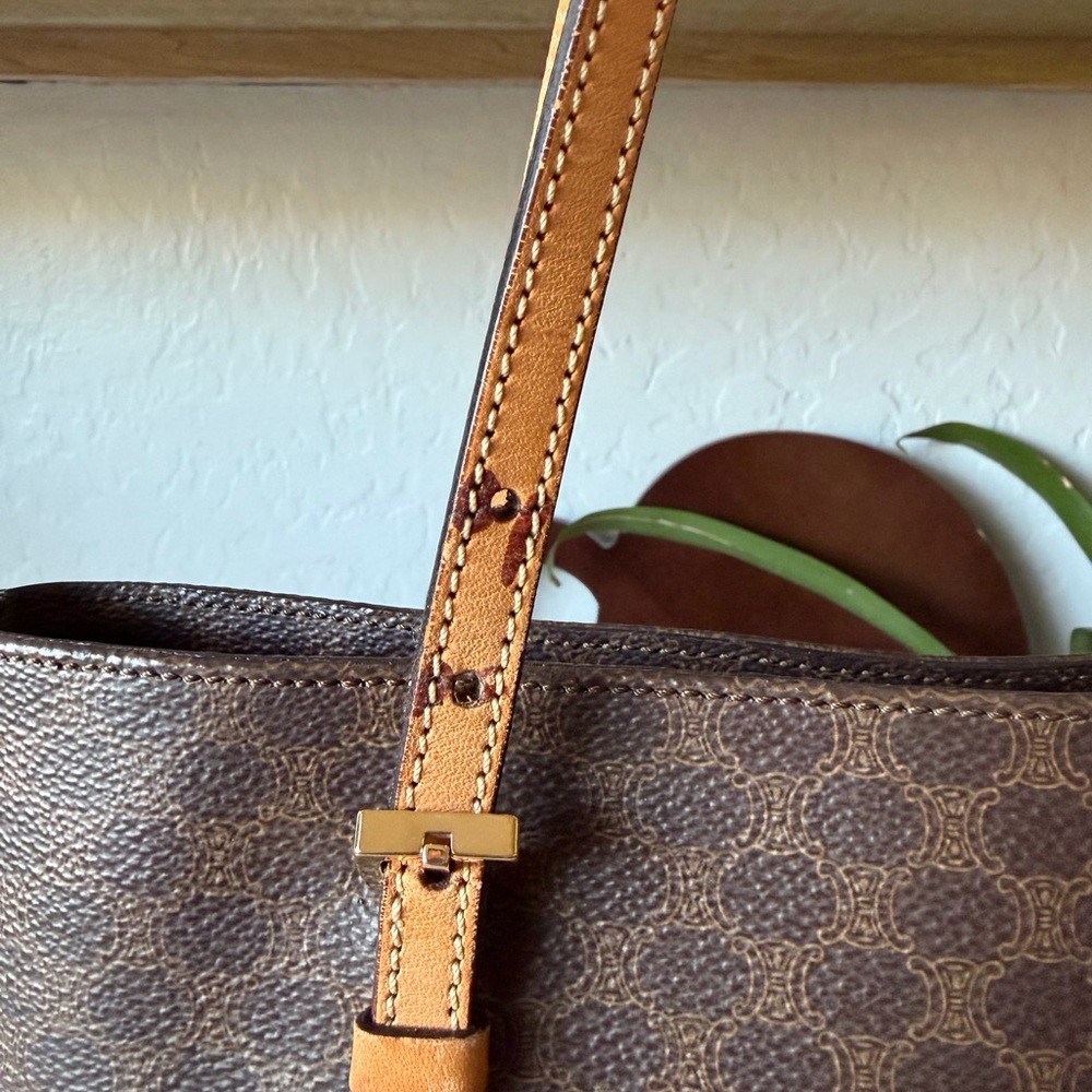 Celine Macadam Blason Leather Tote Bag - Picture 3 of 13